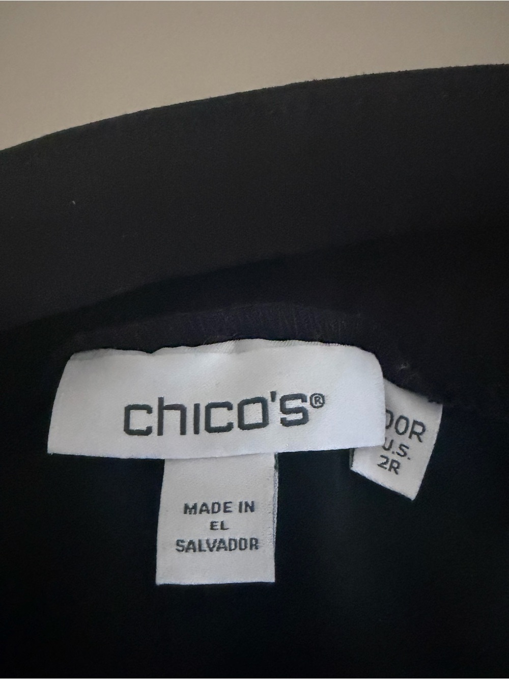 Chico's Black Women's Top with Branded Label